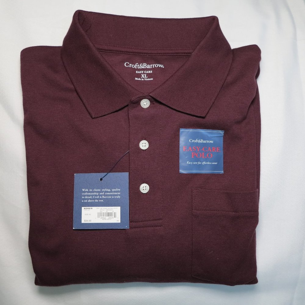 Men's Croft & Barrow® Easy-Care Pocket Polo